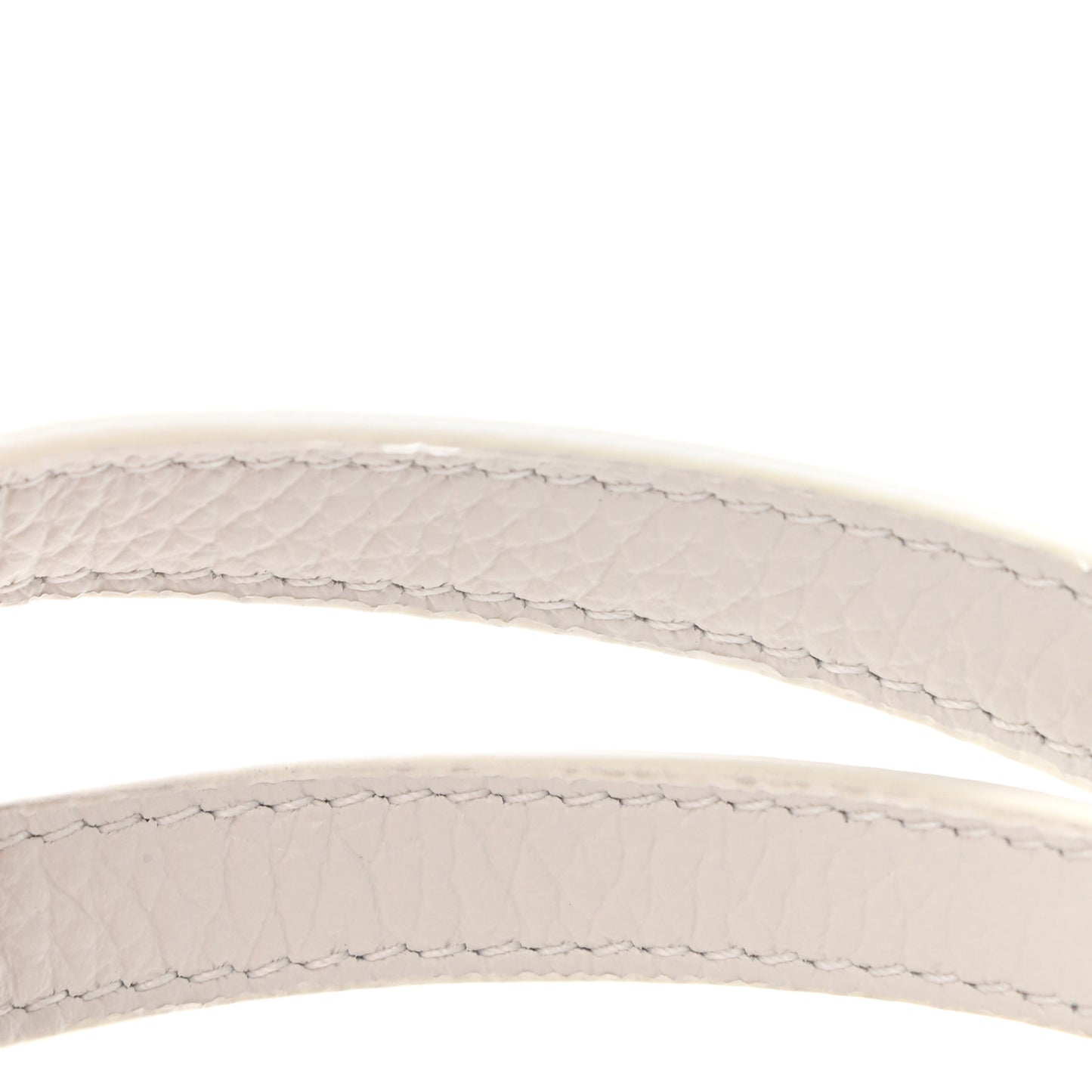 X DANIEL ARSHAM Grained Calfskin Newspaper Phone Holder White