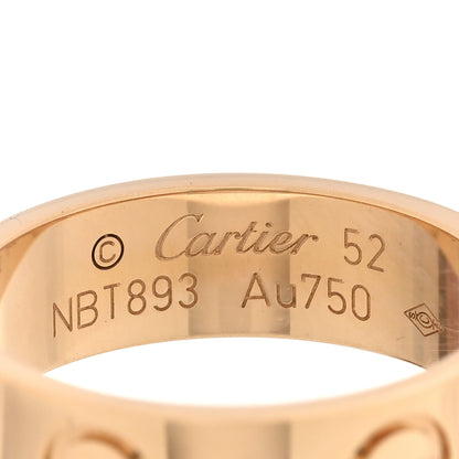 Cartier 18K Yellow Gold 5.5mm LOVE Ring 52 6 4 of 5