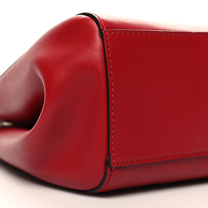 Gucci Nappa Bamboo Small Nymphaea Top Handle Hibiscus Red 9 of 10