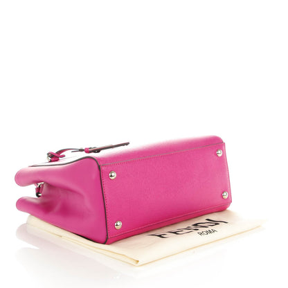 Fendi Vitello Elite Petite 2Jours Tote Magenta 4 of 8