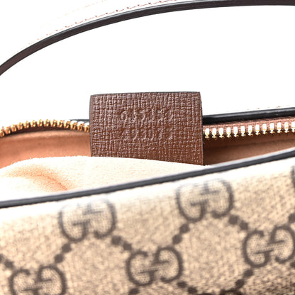 Gucci GG Supreme Monogram Small Horsebit 1955 Shoulder Bag Beige Brown Sugar 7 of 9