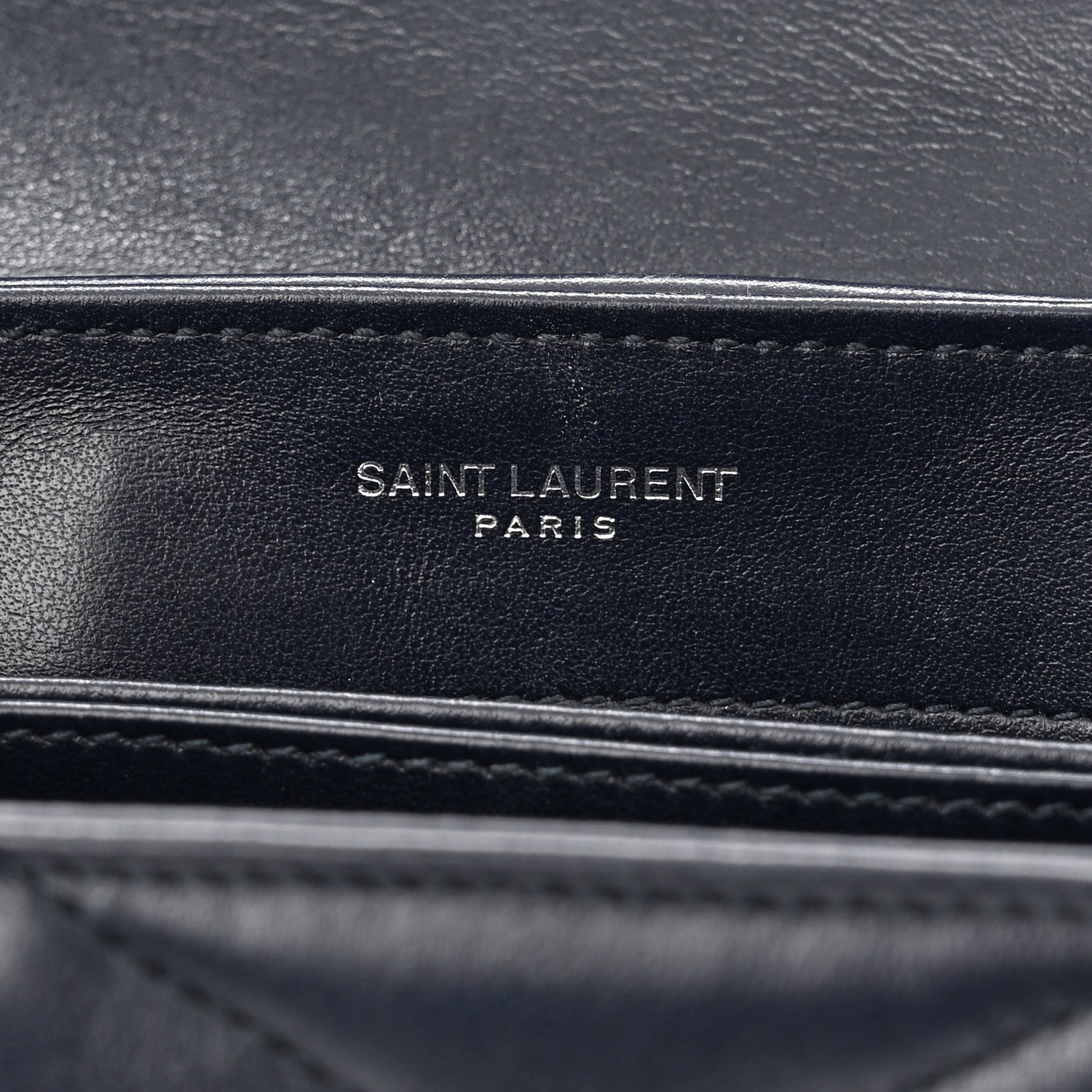 Saint Laurent Calfskin Y Quilted Monogram Toy Loulou Crossbody Bag Medium Blue 6 of 11