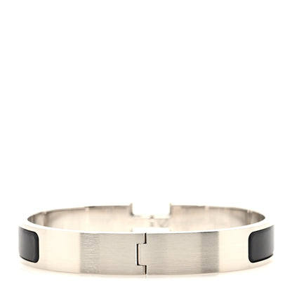 Hermes Matte Enamel Narrow Clic Clac HH Bracelet GM Black 3 of 4