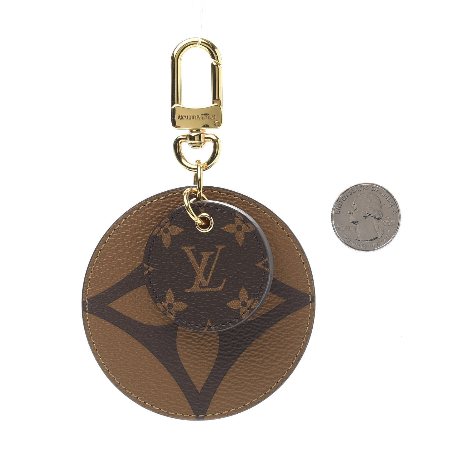 Louis Vuitton Monogram Reverse Key Holder Bag Charm 2 of 4