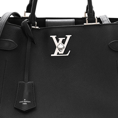 Louis Vuitton LOUIS VUITTON Calfskin Lockme Day Black 7 of 11