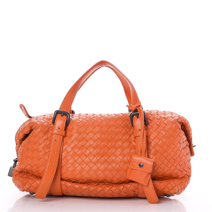 Bottega Veneta Nappa Intrecciato Montaigne Satchel Orange 1 of 9