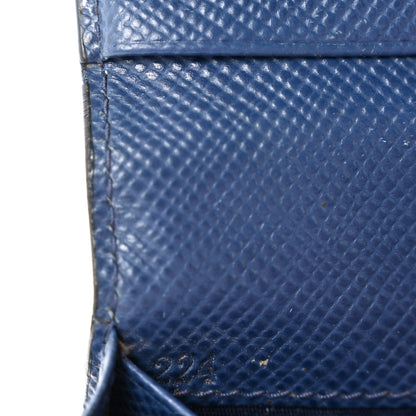 Prada Saffiano Flap Wallet Black Baltico 7 of 10
