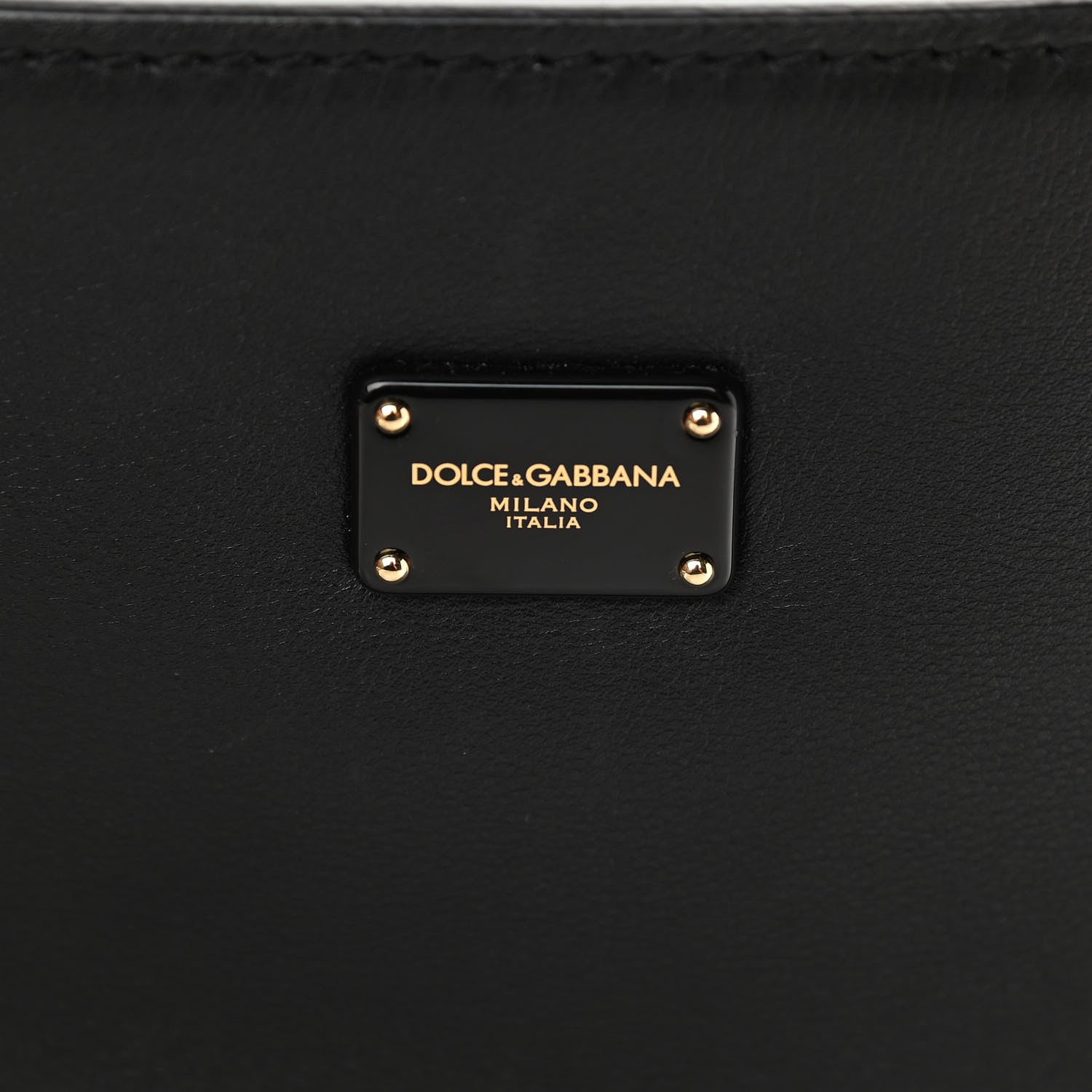 Dolce & Gabbana Calfskin Large Miss Sicily Satchel Black 6 of 10