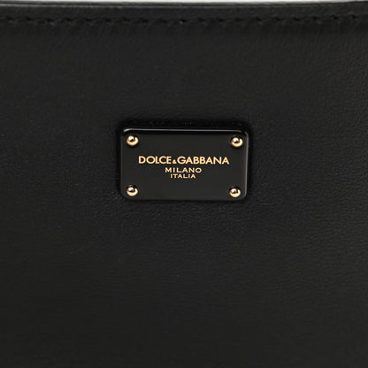 Dolce & Gabbana Calfskin Large Miss Sicily Satchel Black 6 of 10