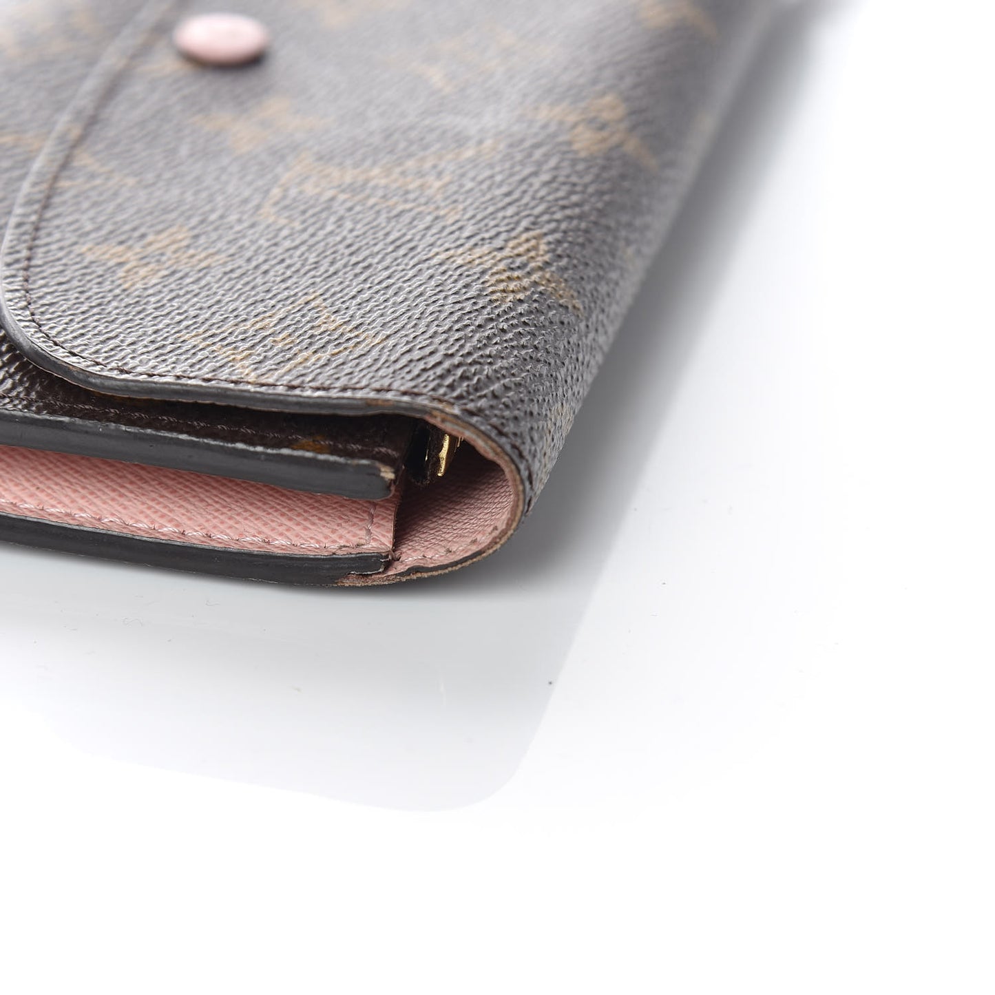 Monogram Emilie Wallet Rose Ballerine