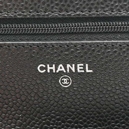 Chanel Caviar Quilted Wallet on Chain WOC Black 6 of 12