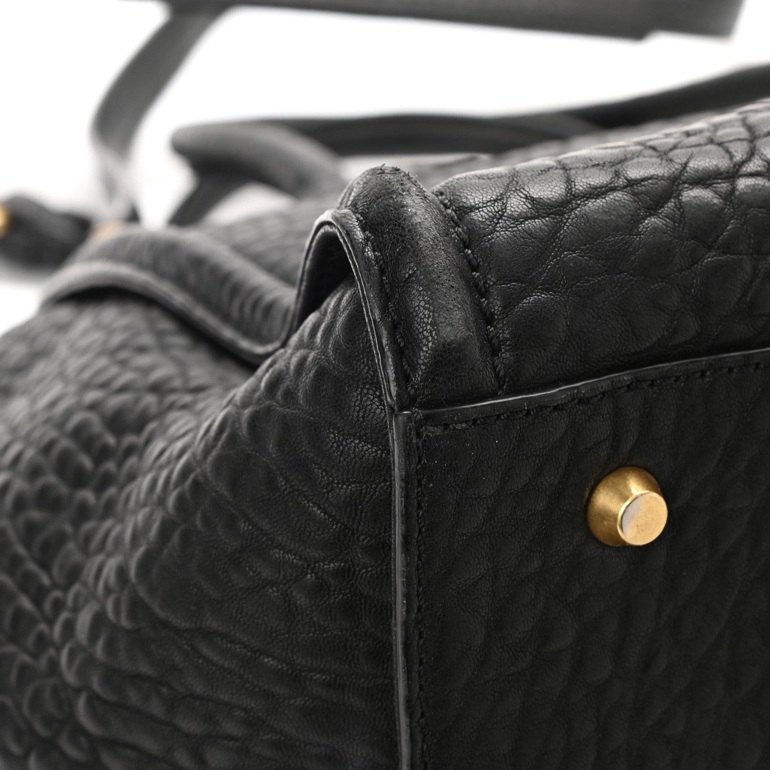 MCM Calfskin Small Kathy Tote Black 11 of 13