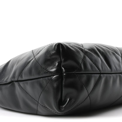 Chanel Shiny Calfskin Quilted Small Chanel 22 Black 10 of 11