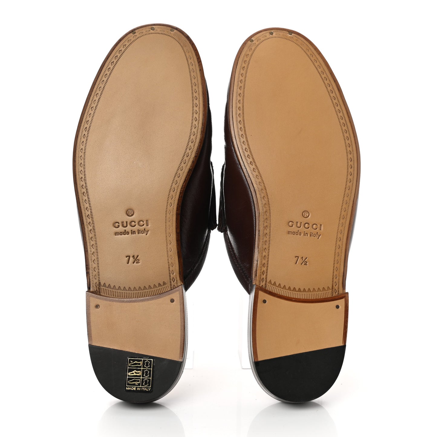 Calfskin Mens Princetown Slippers 7.5 Fondente Brown