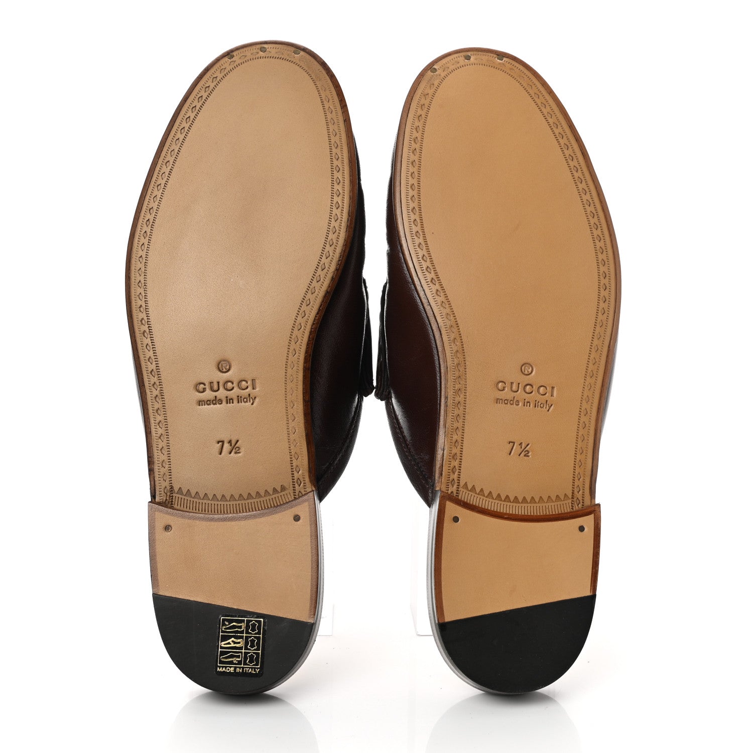 Gucci Calfskin Mens Princetown Slippers 7.5 Fondente Brown 5 of 9