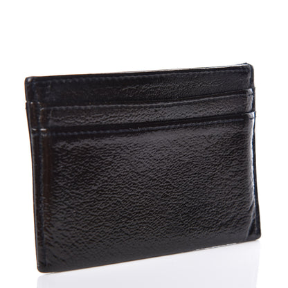 Chanel Patent Card Holder Case Black 3 of 9