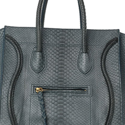 Celine Snakeskin Medium Phantom Luggage Grey 7 of 22