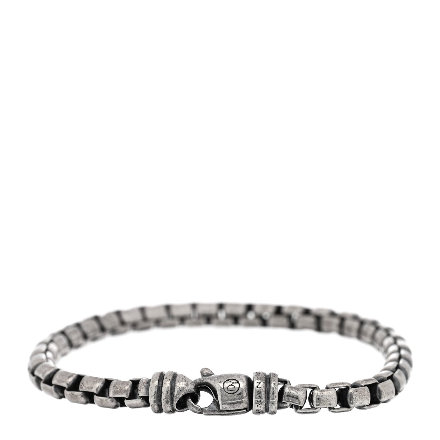 David Yurman Sterling Silver 5mm Box Chain Bracelet 2 of 3