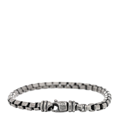 David Yurman Sterling Silver 5mm Box Chain Bracelet 2 of 3