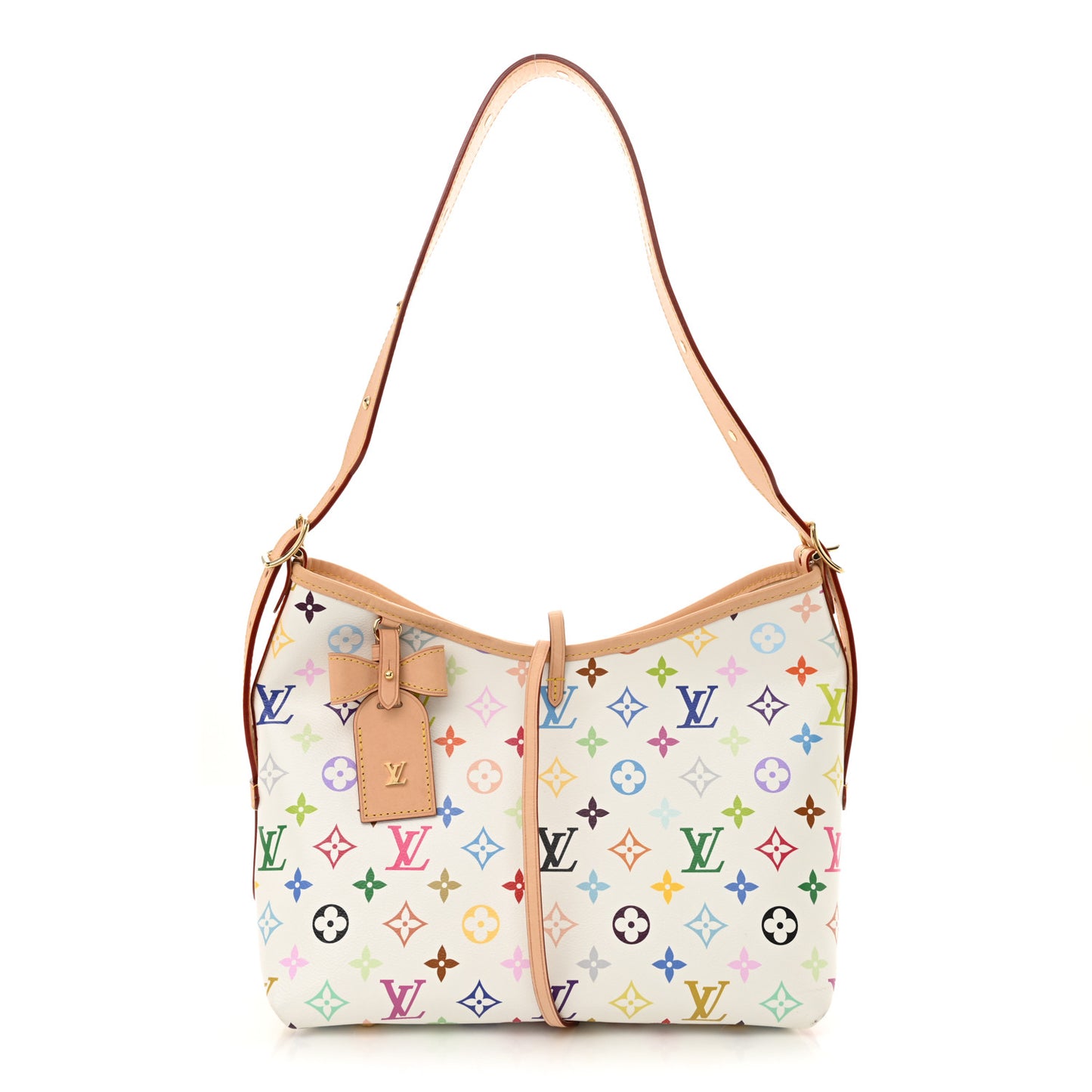LV x TM Monogram Multicolor CarryAll PM White