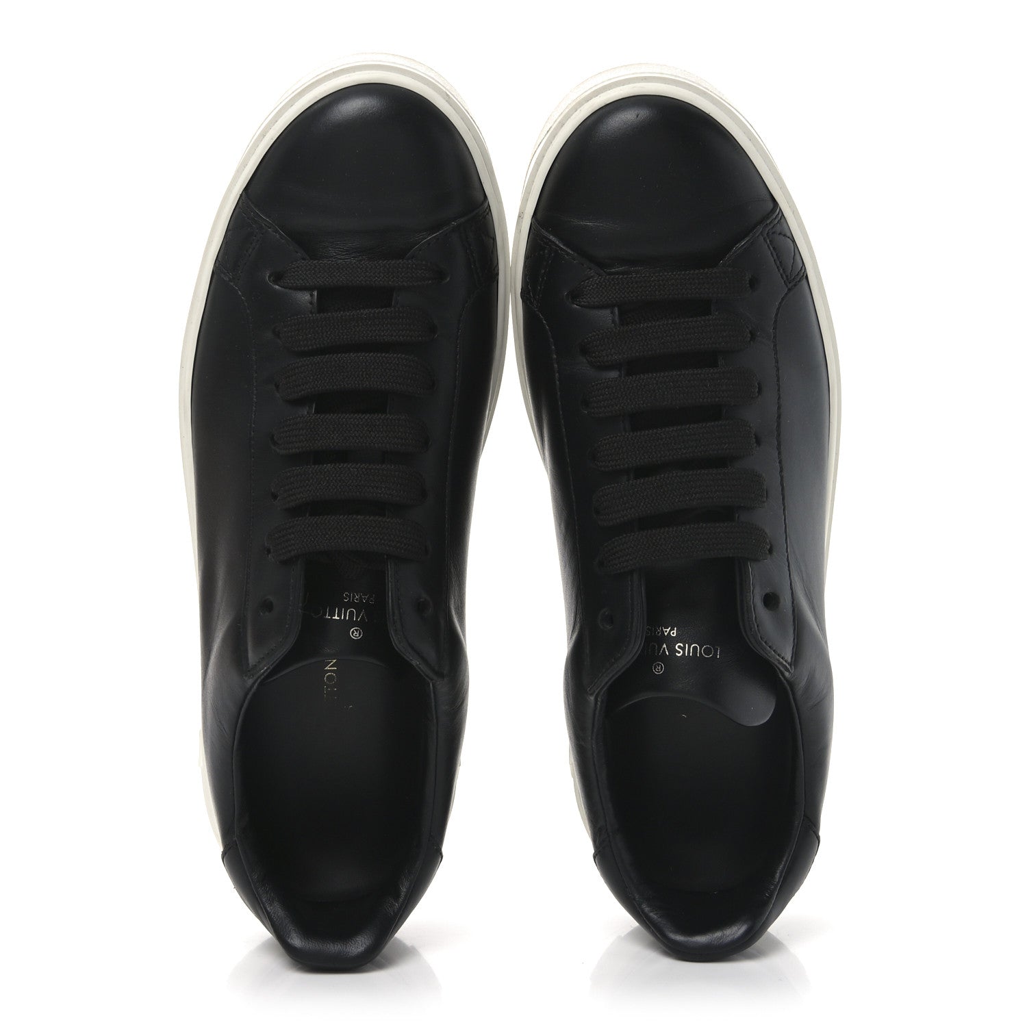 Louis Vuitton Calfskin Time Out Sneakers 39.5 Black 2 of 8