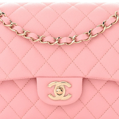 Chanel Caviar Quilted Medium Double Flap Light Pink 8 of 11