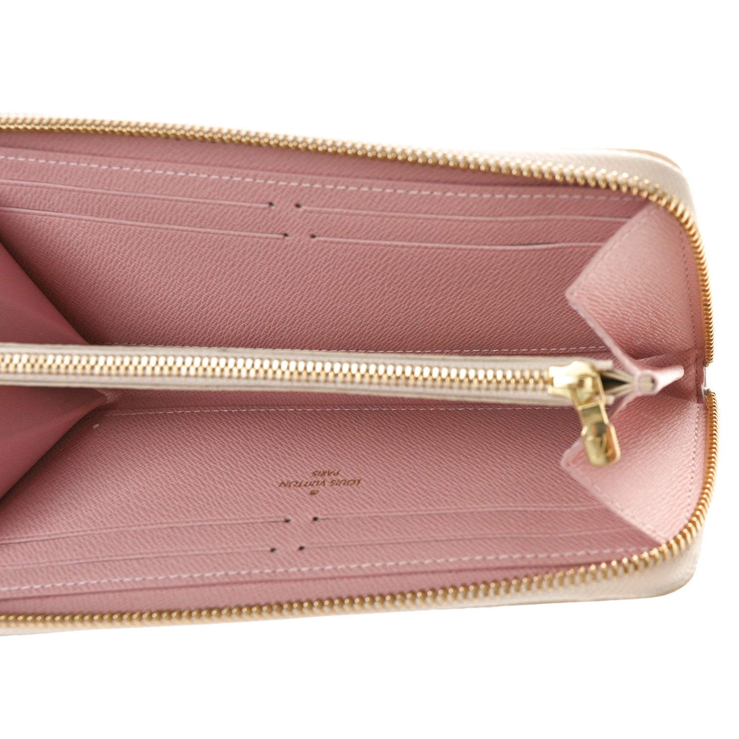 Louis Vuitton Damier Azur Clemence Wallet Rose Ballerine 5 of 8