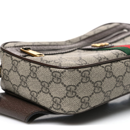 Gucci Soft GG Supreme Monogram Medium Ophidia Belt Bag Dark Brown 9 of 11