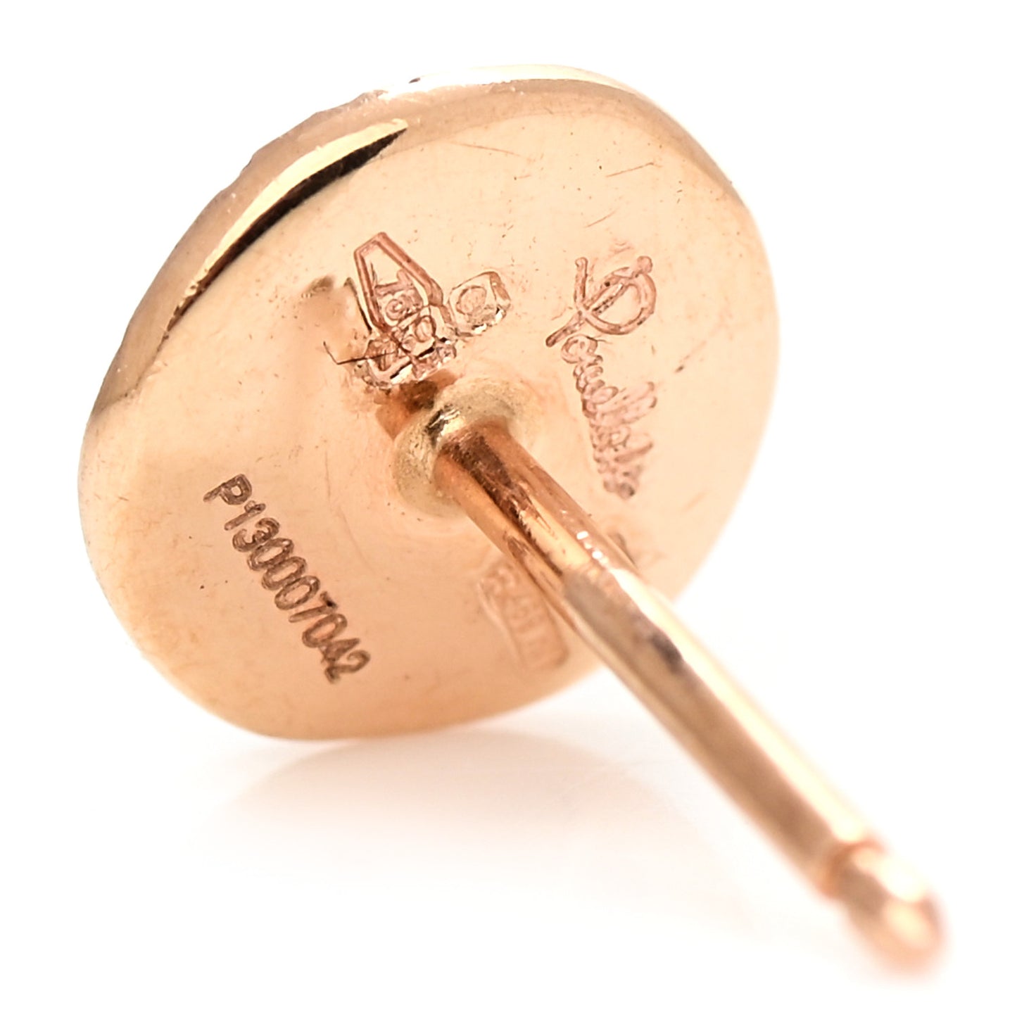 18K Rose Gold Brown Diamond Sabbia Stud Earrings