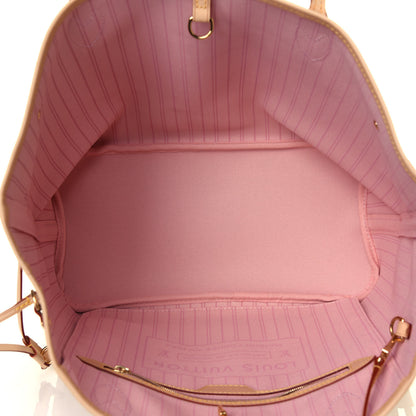 Louis Vuitton Damier Azur Neo Neverfull MM Rose Ballerine 5 of 13