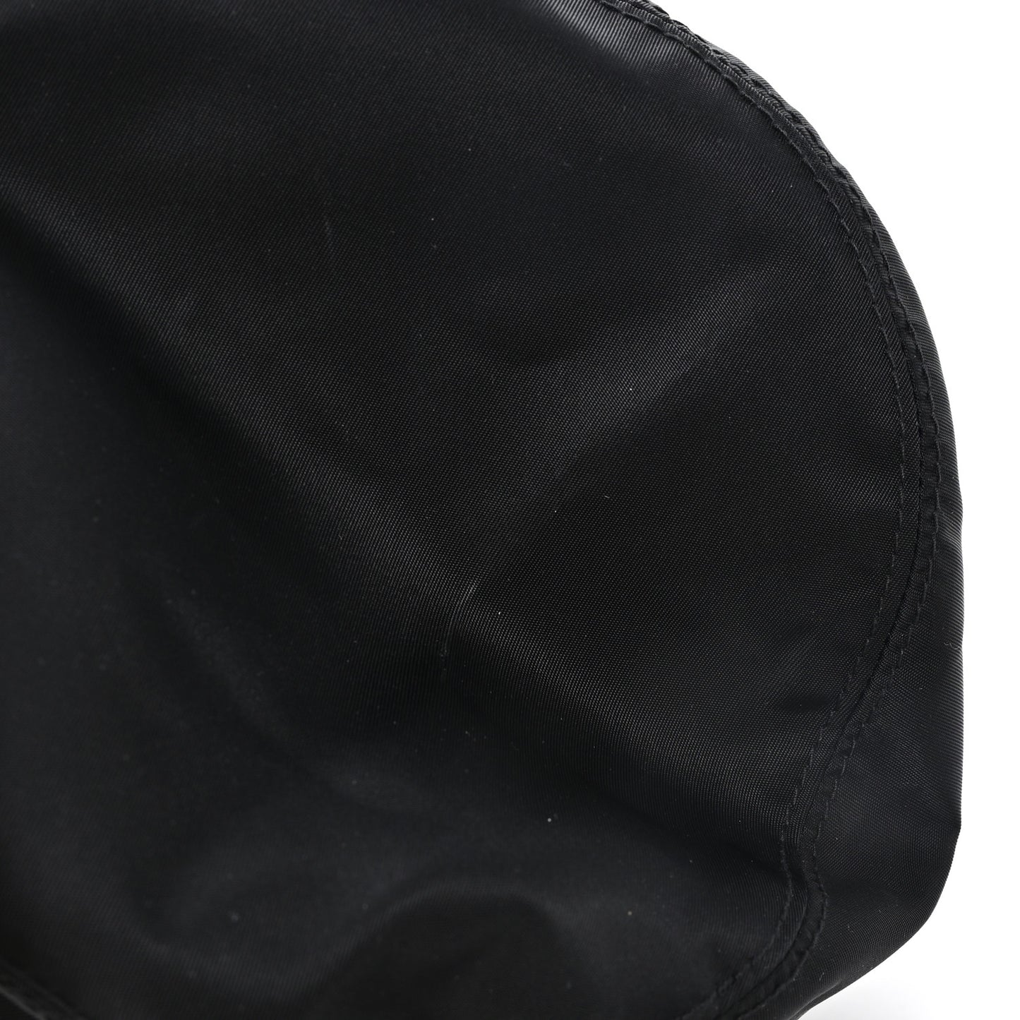 Re-Nylon Metal Triangle Logo Womens Bucket Hat L Black