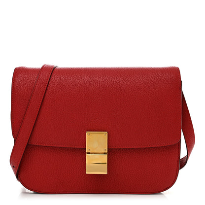 Celine Goatskin Medium Classic Box Flap Bag Carmin 1 of 14