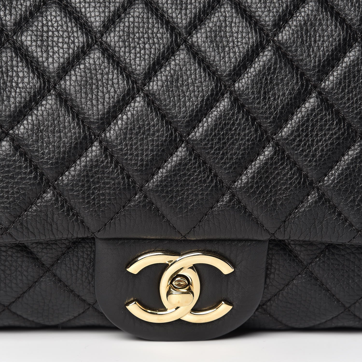 Chanel Calfskin Quilted XXL Travel Flap Bag Black 8 of 11
