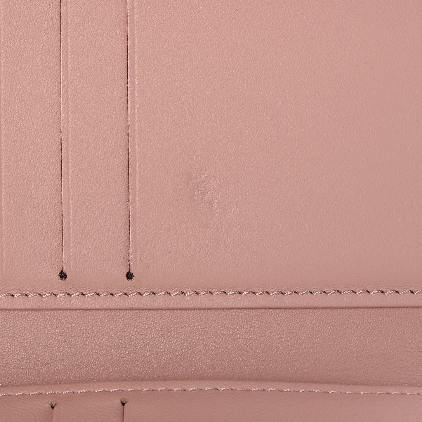 Taurillon Perforated Capucines Compact Wallet Magnolia