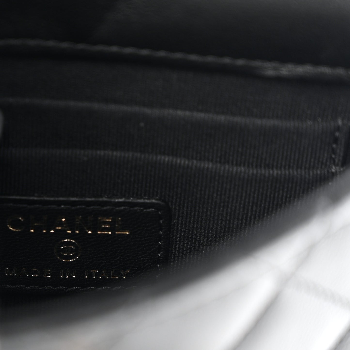 Lambskin Quilted Mini Trendy CC Clutch With Chain Black