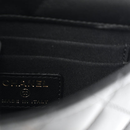 Chanel Lambskin Quilted Mini Trendy CC Clutch With Chain Black 6 of 13