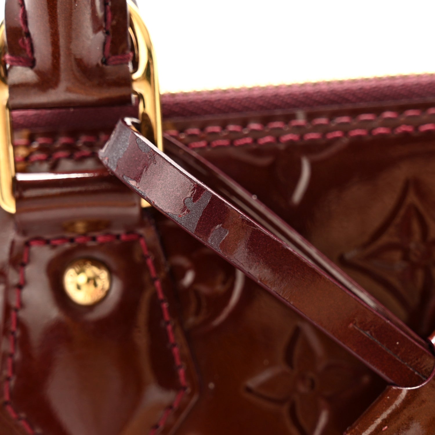 Louis Vuitton Vernis Alma PM Rouge Fauviste 12 of 12