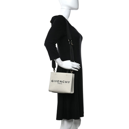 Givenchy Canvas Mini G-Tote White Black 2 of 11