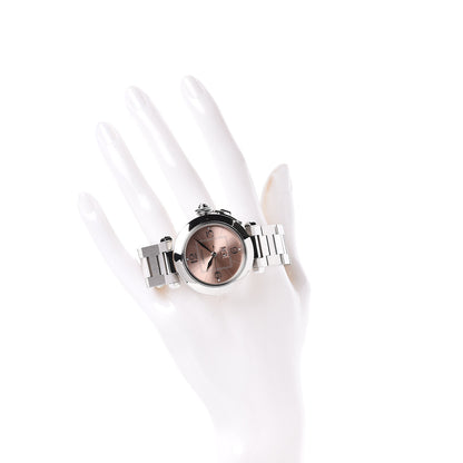 Cartier Stainless Steel 35mm Pasha C Big Date Automatic Watch Pink 2 of 7