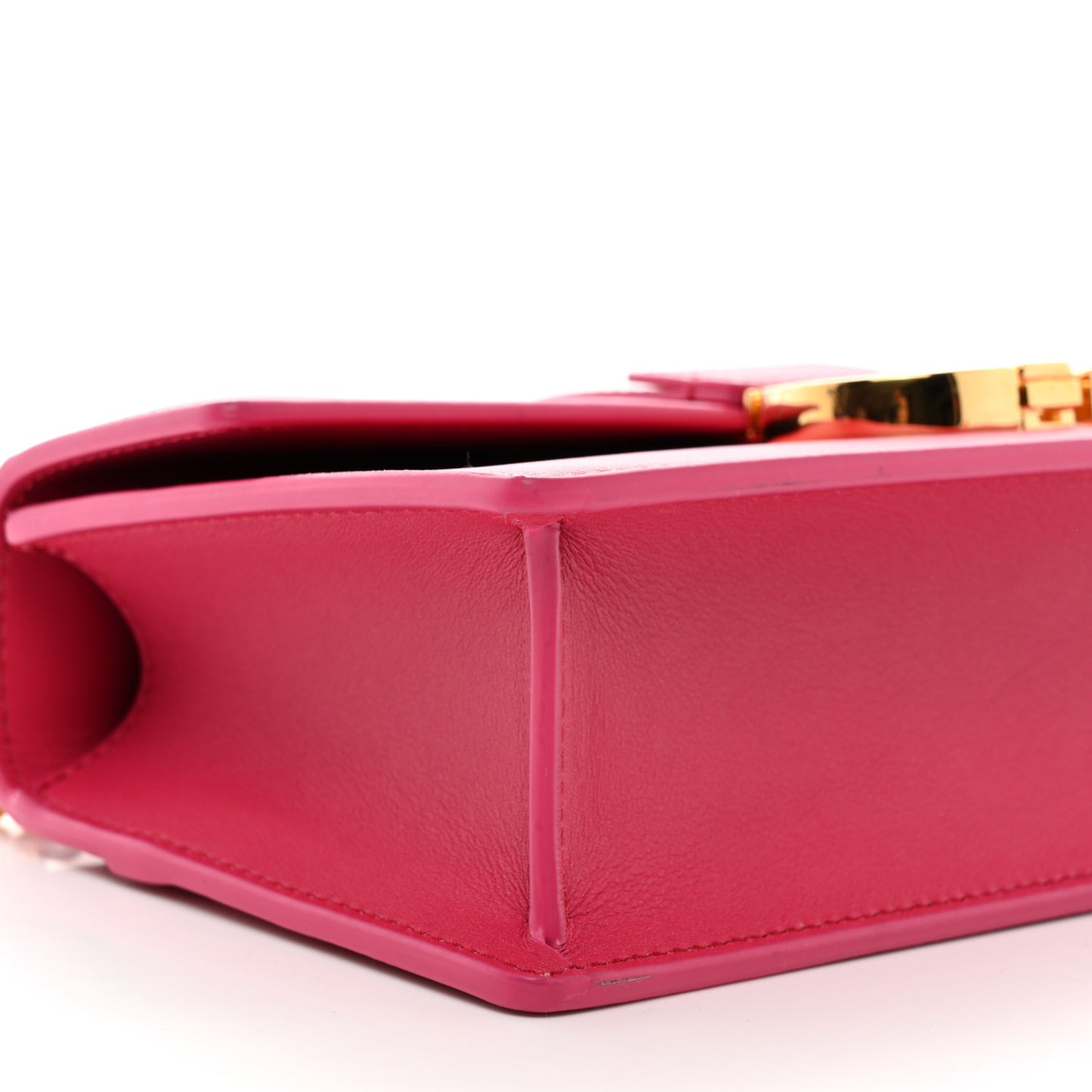 Grained Calfskin 30 Montaigne East West Chain Flap Bag Passion Pink