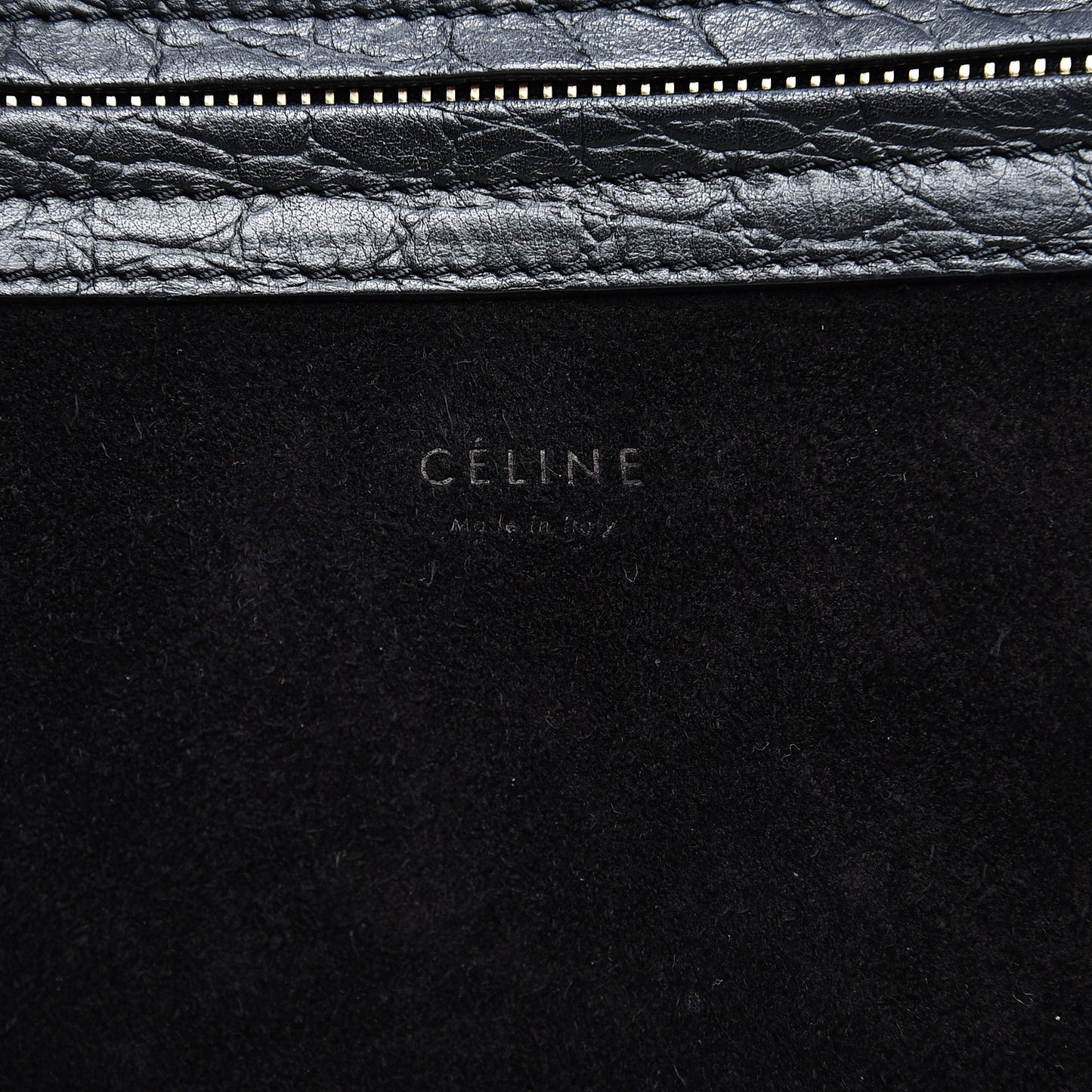Crocodile Embossed Calfskin Medium Phantom Luggage Black