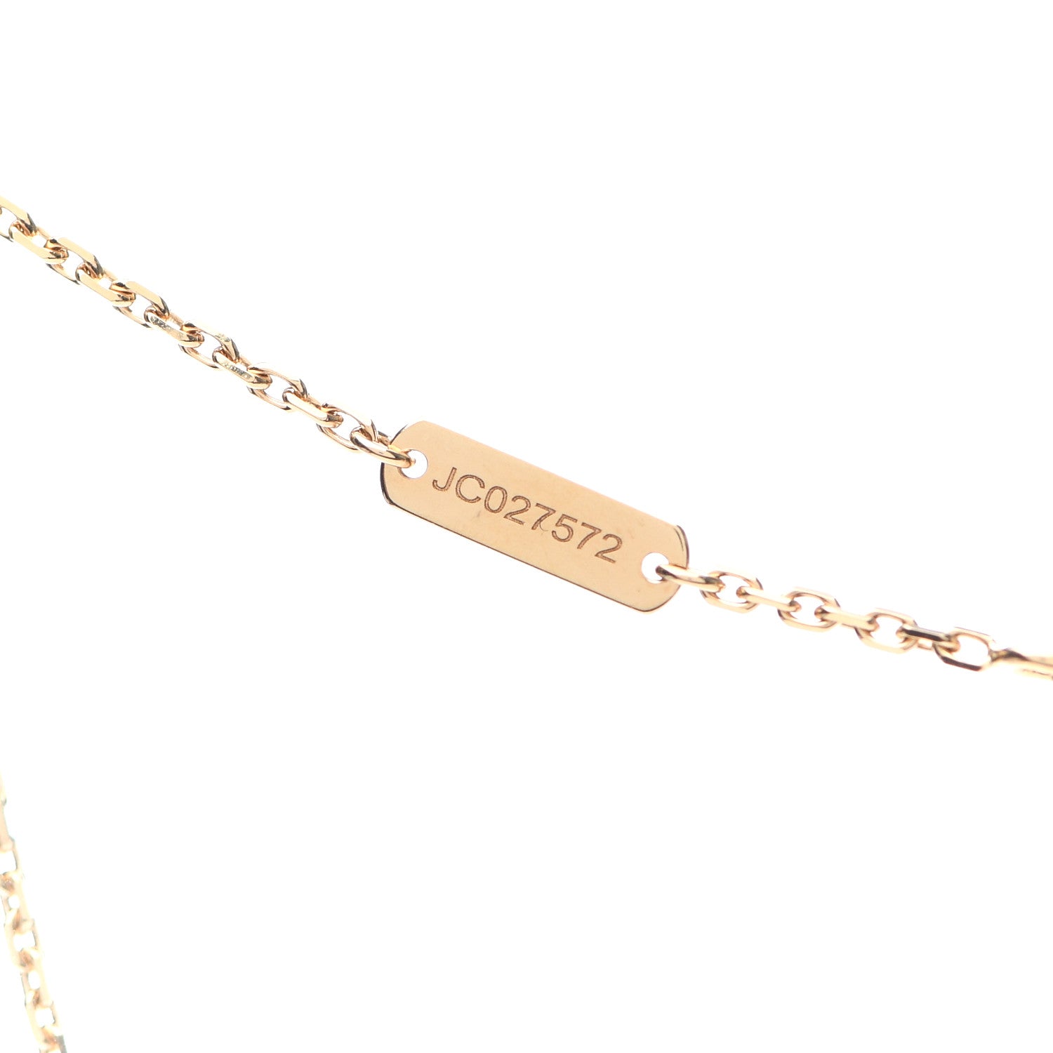 Van Cleef & Arpels 18K Yellow Gold Tiger Eye Vintage Alhambra Pendant Necklace 6 of 7