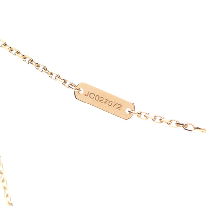 Van Cleef & Arpels 18K Yellow Gold Tiger Eye Vintage Alhambra Pendant Necklace 6 of 7