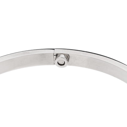 Cartier 18K White Gold Small LOVE Bracelet 18 8 of 8