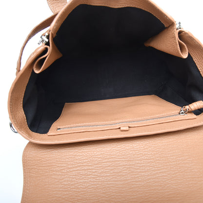 3.1 Phillip Lim 3.1 Textured Calfskin Medium Pashli Satchel Tan 4 of 9