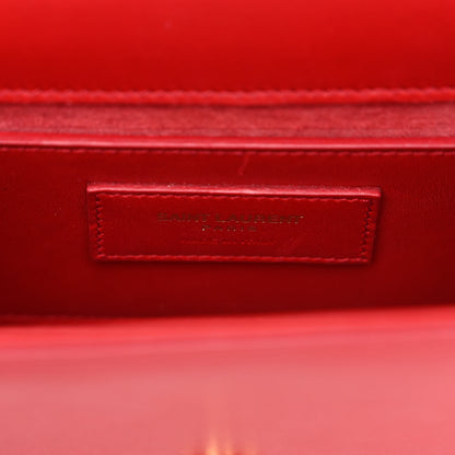 Saint Laurent Calfskin Small Classic Monogram Kate Tassel Satchel Red 6 of 9