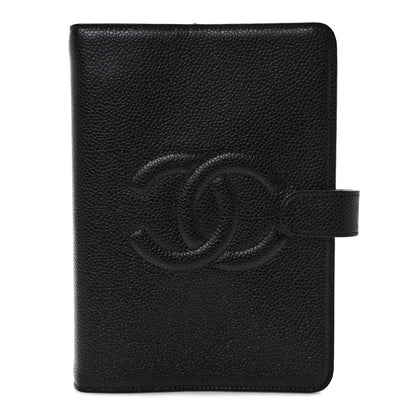 Chanel Caviar CC Medium Ring Agenda Planner Black 1 of 6