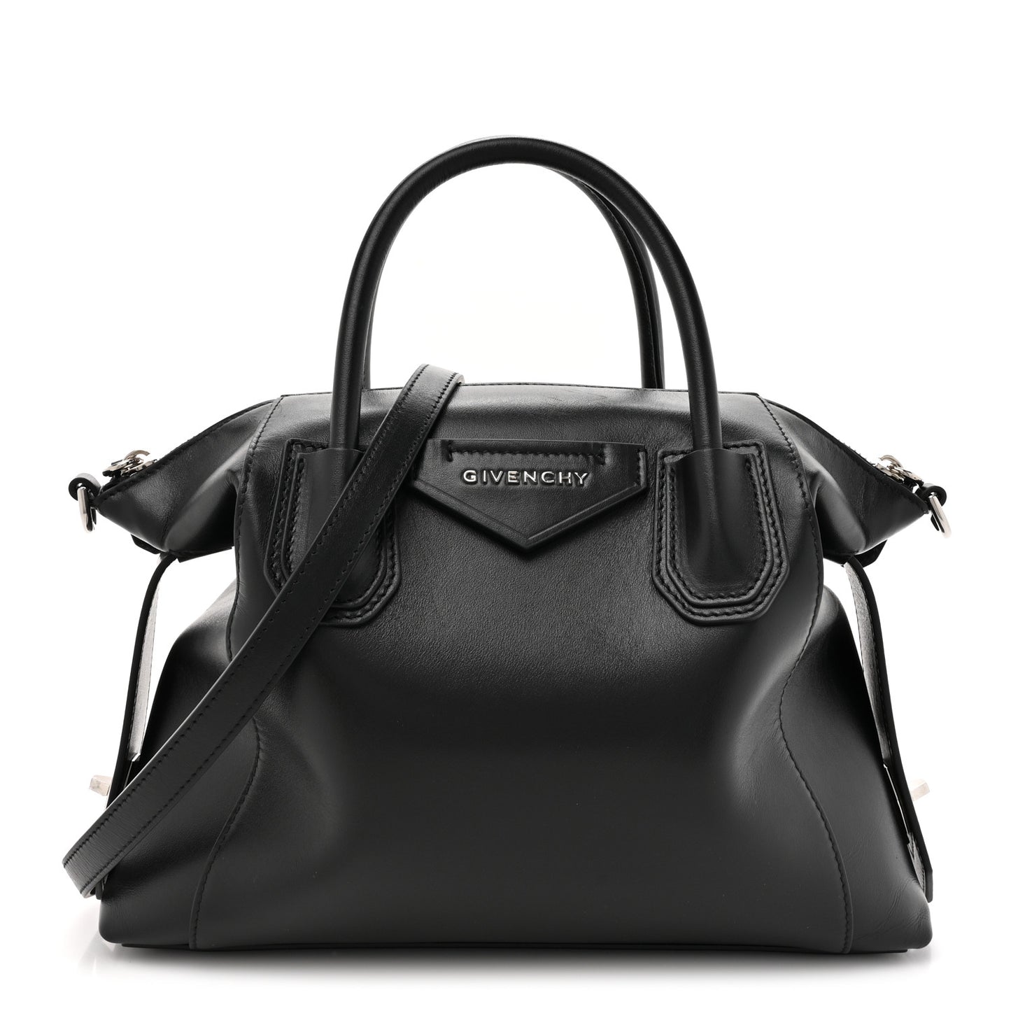 Smooth Calfskin Small Soft Antigona Black