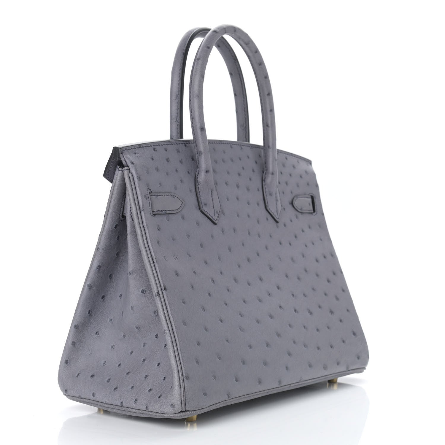 Hermes Ostrich Birkin 30 Gris Agate 3 of 13