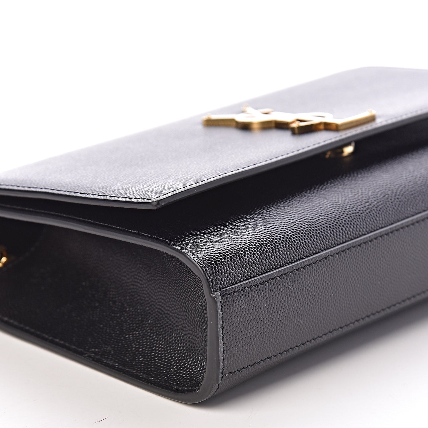 Grain De Poudre Medium Classic Monogram Kate Satchel Black